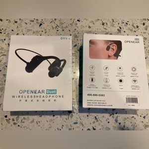 Inductivv OpenEar Duet Wireless Headphone - Black, 2 sets